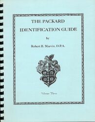 THE PACKARD IDENTIFICATION GUIDE Volume Three