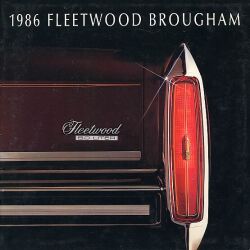 1986年 CADILLAC Fleetwood Brougham、US本国版カタログ