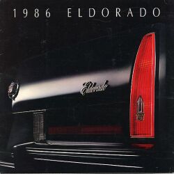1986年 CADILLAC Eldorado US本国版カタログ