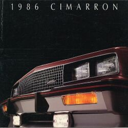 1986年 CADILLAC Cimarron US本国版カタログ