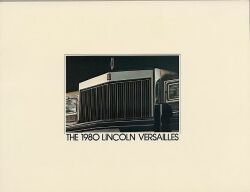 1980年 LINCOLN Versailles US本国版カタログ
