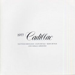 1977年 CADILLAC 総合 US本国版カタログ