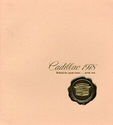1978年 CADILLAC 総合 US本国版カタログ