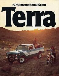 1978年 INTERNATIONAL Scout Terra US版カタログ