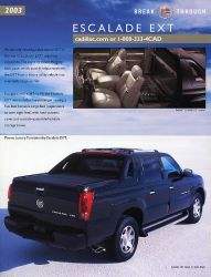 2003年 CADILLAC Escalade EXT、US本国版カタログ