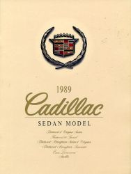 1989年 CADILLAC 総合 Sedan model、日本語版カタログ