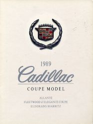 1989年 CADILLAC 総合 Coupe model、日本語版カタログ