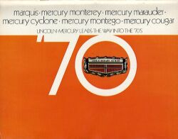 1970年 MERCURY 総合 US本国版カタログ