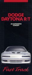 1990年 DODGE Daytona R/T Concept、US本国版カタログ