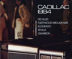 1984年 CADILLAC 総合 US版カタログ