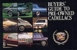 1986年 CADILLAC 総合 Pre-owned cars、US本国版カタログ
