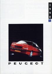 1990年 PEUGEOT 総合 英語版カタログ