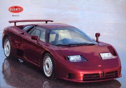 1993年 BUGATTI(ITALY) EB110 GT、本国版カタログ