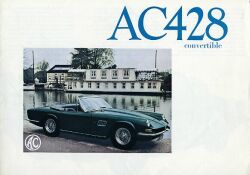 1973年 AC AC428 Convertible & Coupe、英語版カタログ