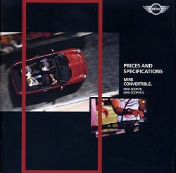 2007年 MINI new MINI Convertible、プライス&装備、日本語版カタログ