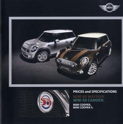 2010年 MINI new MINI 50 Mayfair & 50 Camden、日本語版カタログ