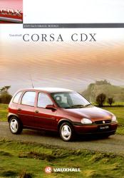 1995年 VAUXHALL CORSA CDX、英語版カタログ