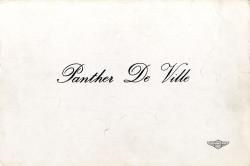 1978年 PANTHER De Ville 英語版カタログ