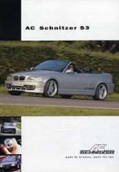 2002年 AC SCHNITZER S3 3.2、英語版カタログ