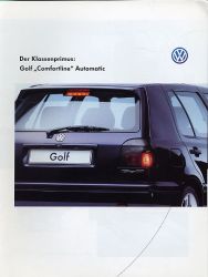 1997年 VOLKSWAGEN (GERMANY) Golf3 Comfortline AT、欧州版カタログ