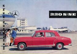 1959年 MERCEDES-BENZ 220(W180/128) 200S/SE、英語版カタログ