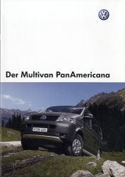 2008年 VOLKSWAGEN (GERMANY) Caravelle/Multivan/Eurovan Multivan Pan Americana、本国版カタログ