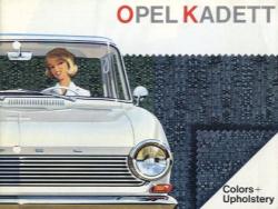 1963年 OPEL Kadett Colors+Upholstery 英語版カタログ