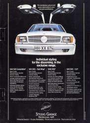 1982年 MERCEDES-BENZ S-Class(W126) 欧州版カタログ