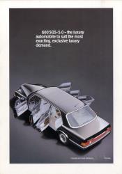1982年 MERCEDES-BENZ S-Class(W126) 英語版カタログ