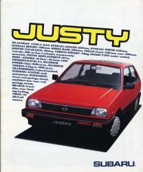 1984年 SUBARU JUSTY -シンプル・リッチ-