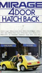 1978年 MITSUBISHI MIRAGE 4DOOR HATCH BACK -後席からの発想。-